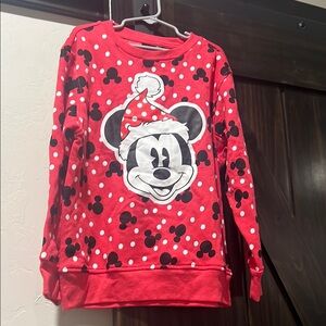 Disney Red Mickey Mouse Kids Sweatshirt